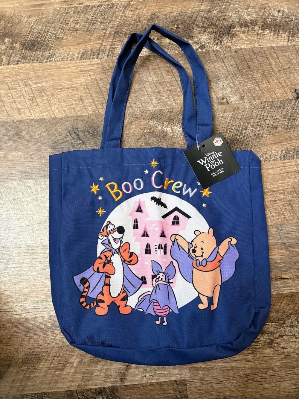 Disney Navy and Orange Winnie the Pooh Halloween Tote